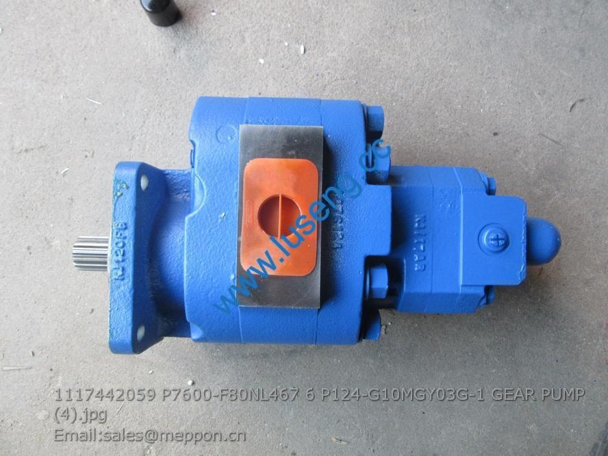 1117442059 P7600-F80NL467 6/P124-G10MGY03G-1 GEAR PUMP W066800000 