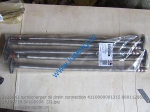 3926842 turbocharger oil drain connection 4110000081315 860112869 SP100718 SP108936