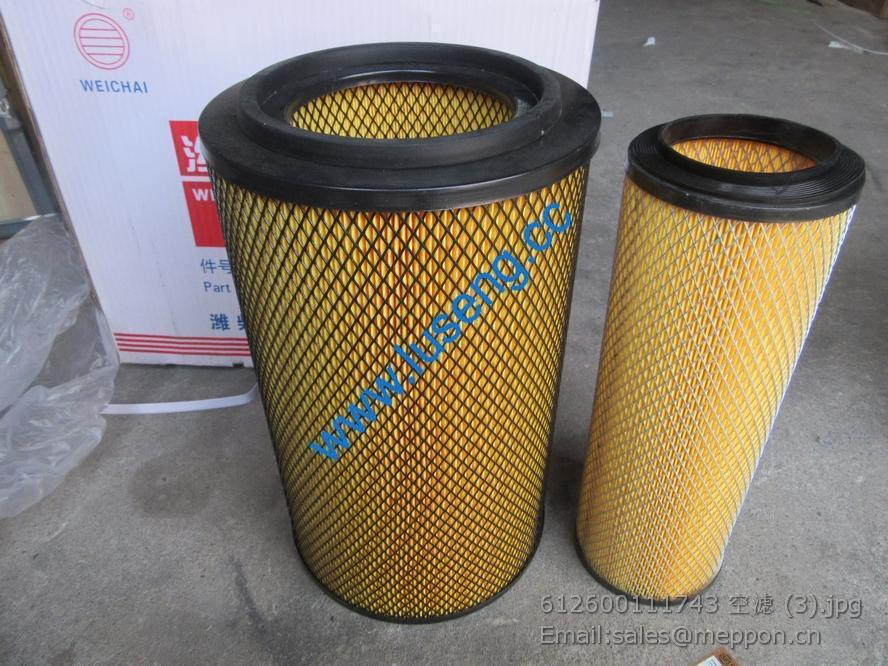 612600111743 weichai air filter 4110000113018