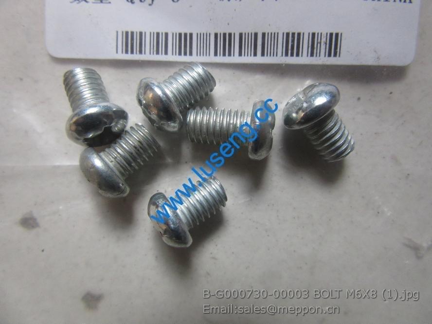 B-G000730-00003 BOLT M6X8 changlin