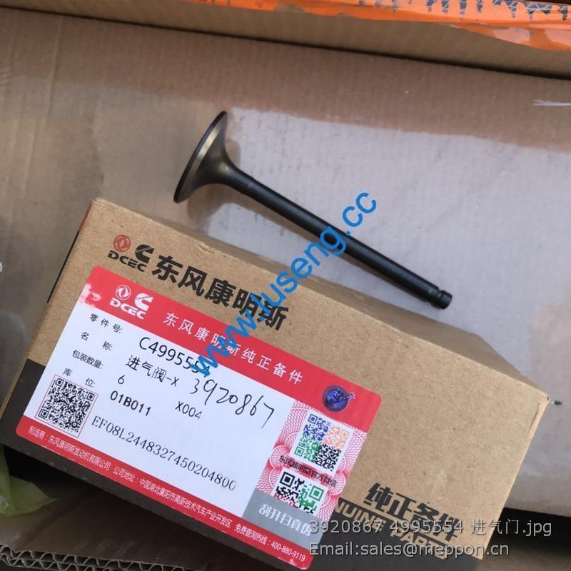 3920867 4995554 CUMMINS VALVE INTAKE 860109657 SP109425 4110000555060 W010210130